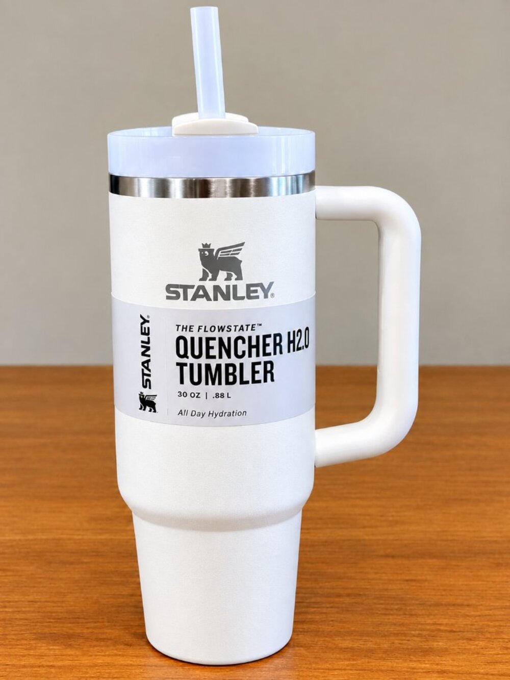 Stanley Quencher H2.0 FlowState 30oz Tumbler Cream Insulated Travel Cup